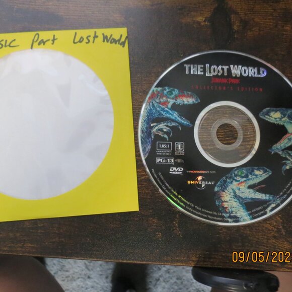 Jurassic Park The Lost World DVD ONLY - Picture 2 of 2